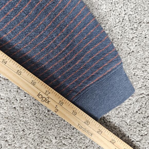 Johnnie-O Emmett Sweatshirt Mens XL Blue 1/4 Zip Pullover Stripes - Picture 14 of 14